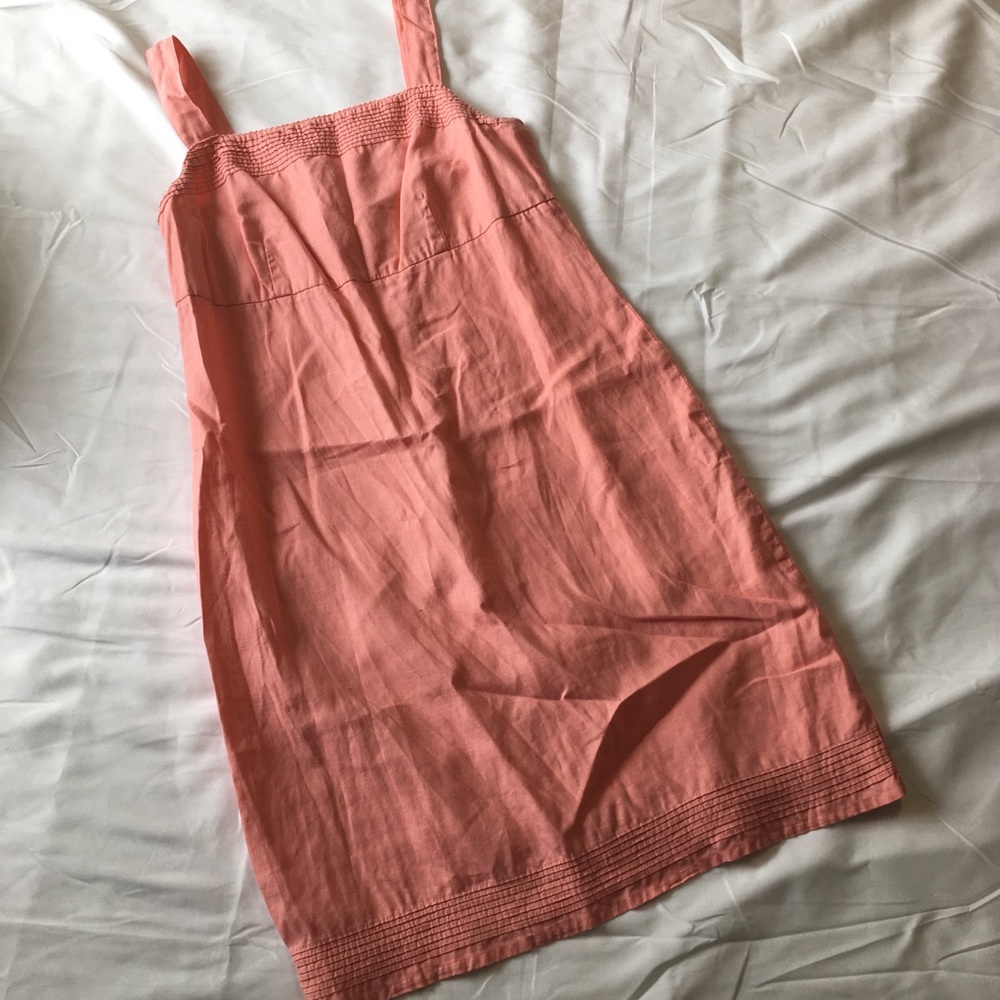 Old navy 100% linen peachy mini dress size 4 woman’s